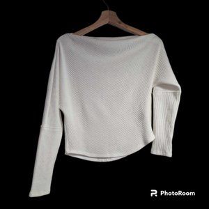 We The Free by Free People Off the Shoulder Waffle Top Size XS